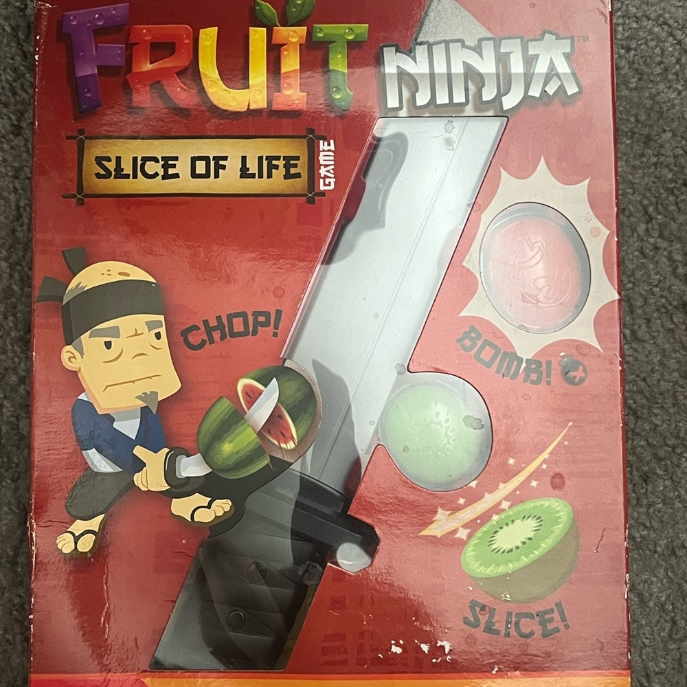 Mattel Fruit Ninja Slice of Life Game - Red, Green, Black
